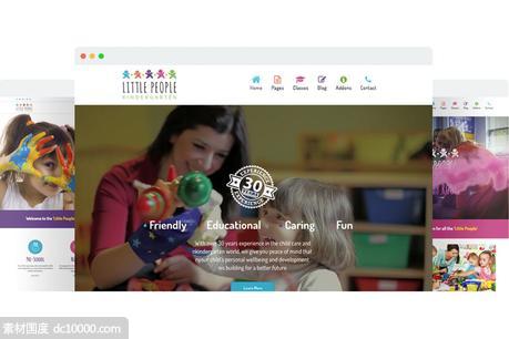幼儿园托儿所网站设计Joomla模板 Little People  Kindergarten Joomla Template - 源文件