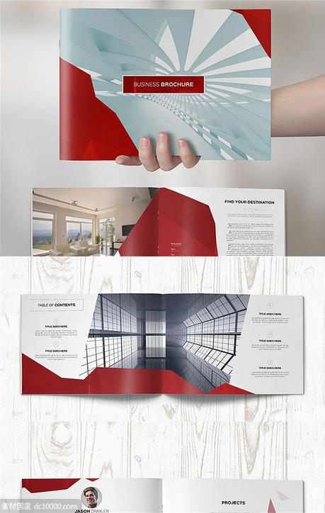 干净的商业画册模板 Clean Elegant Business Brochure - 源文件