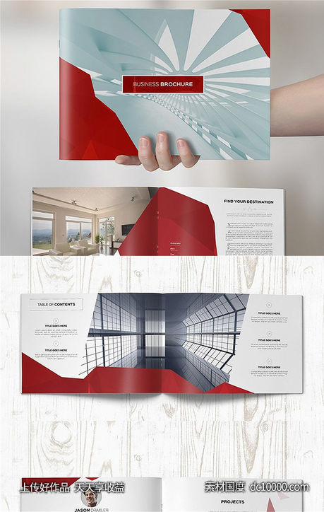 干净的商业画册模板 Clean Elegant Business Brochure - 源文件