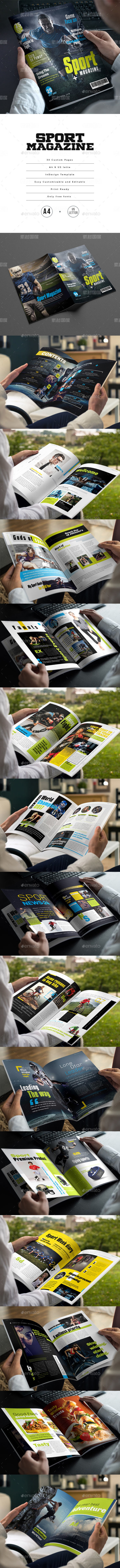 30P高品质的实用体育运动杂志画册手册楼书设计模板