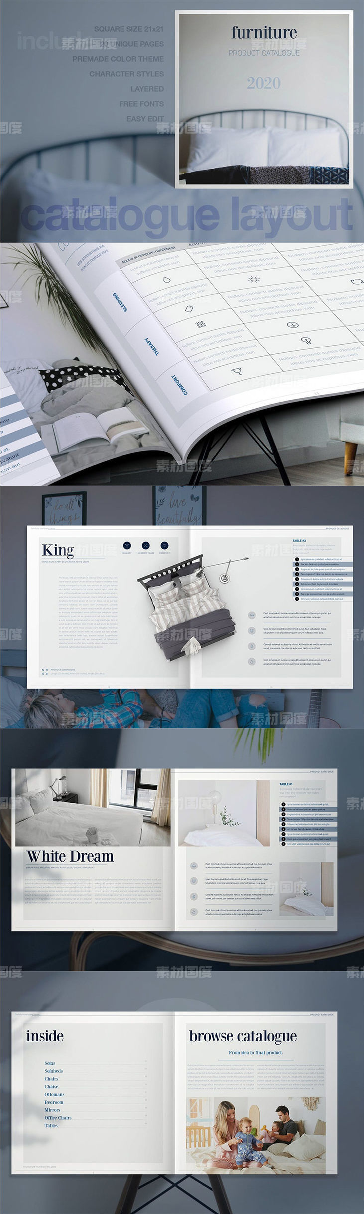 企业宣传手册房地产楼书杂志画册品牌手册设计模板（indd）