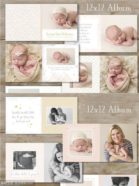 婴儿画册模版 Photo Book Template ndash Baby Album - 源文件