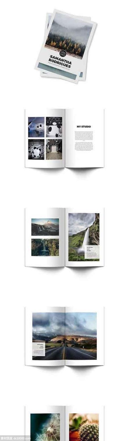 适合摄影展示的画册设计模板（For Indesign） - 源文件