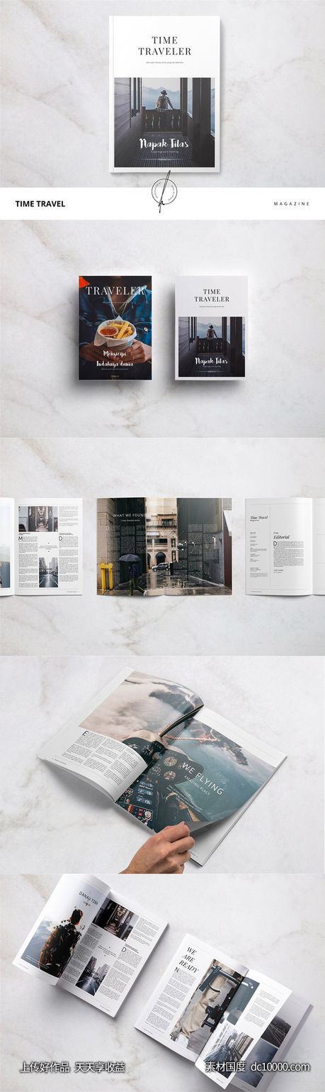 时尚黑白画册模板 Kelsey ndash Pitch Pack-源文件-素材国度dc10000.com