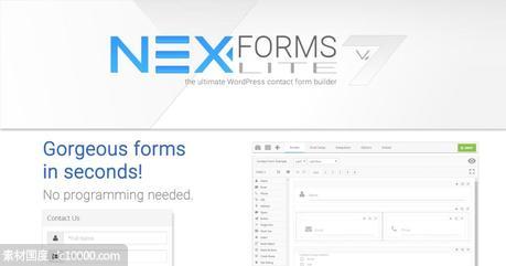 [CSS,HTML,JS,PHP]NEX-Forms Lite表单生成器 WordPress表单插件 - 源文件