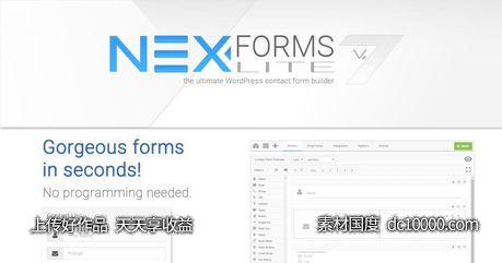 [CSS,HTML,JS,PHP]NEX-Forms Lite表单生成器 WordPress表单插件 - 源文件