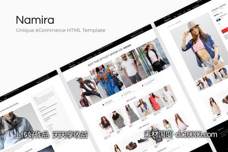 [HTML,CSS,SASS,JS]服装外贸电商网站HTML模板 - 源文件