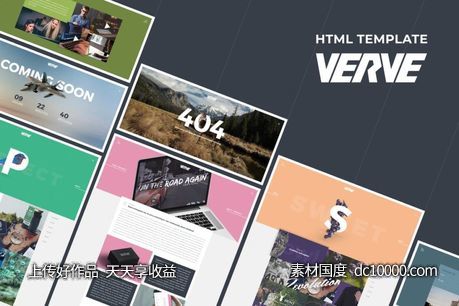 【HTML,CSS,JS,PSD】现代创意网站HTML模板-源文件-素材国度dc10000.com