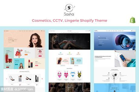 【GIF，png】美容化妆品网上商城Shopify商城主题模板 - 源文件