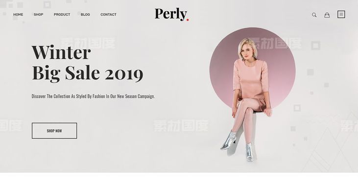【png】时尚行业网上商城Shopify系统主题模板