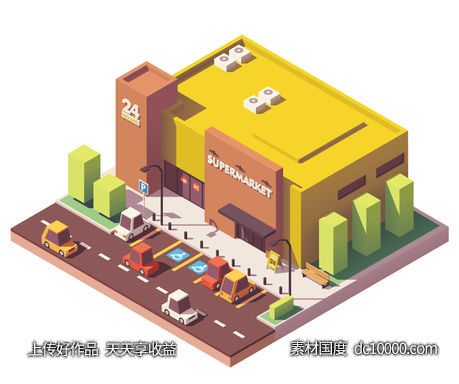 商业 商铺 3d-源文件-素材国度dc10000.com