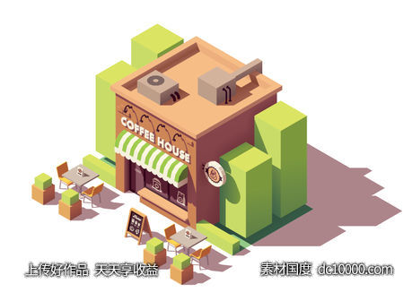 商业 商铺 3d-源文件-素材国度dc10000.com