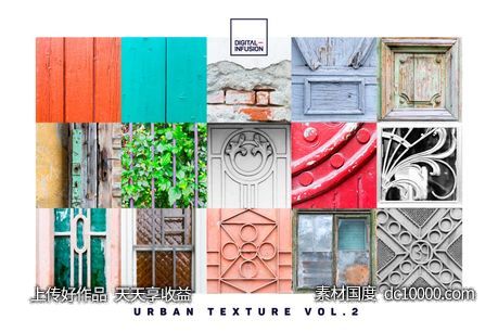 老建筑房门纹理套装Vol.2 Urban Textures Vol. 2【jpg】-源文件-素材国度dc10000.com