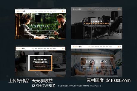 创意响应式设计风格多用途企业网站HTML模板【HTML,JS,CSS】 - 源文件