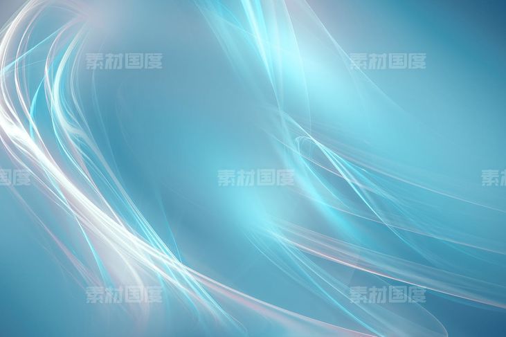 超高清抽象平滑线条蓝色背景素材v3【jpg】