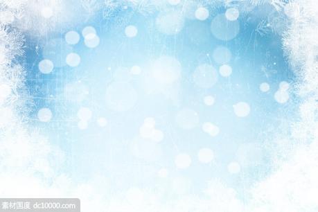 冰霜风格圣诞节背景图素材 Frosty christmas bokeh background【JPG】 - 源文件