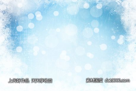 冰霜风格圣诞节背景图素材 Frosty christmas bokeh background【JPG】 - 源文件