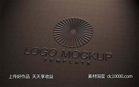 LOGO贴图样机PSD展示效果图-源文件-素材国度dc10000.com