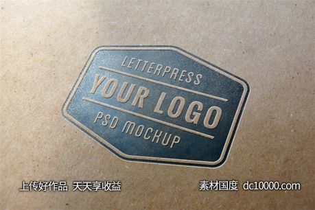 LOGO贴图样机PSD展示效果图-源文件-素材国度dc10000.com