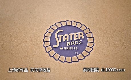 LOGO贴图样机PSD展示效果图-源文件-素材国度dc10000.com