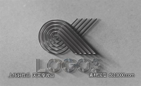 LOGO贴图样机PSD展示效果图 - 源文件