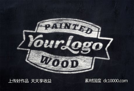 LOGO贴图样机PSD展示效果图-源文件-素材国度dc10000.com