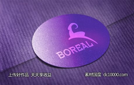 LOGO贴图样机PSD展示效果图-源文件-素材国度dc10000.com