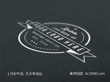 LOGO贴图样机PSD展示效果图-源文件-素材国度dc10000.com