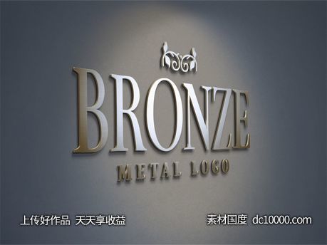 LOGO贴图样机PSD展示效果图-源文件-素材国度dc10000.com