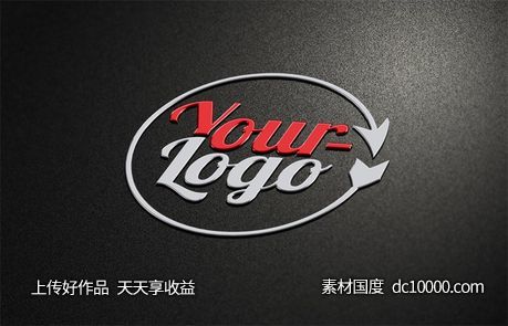 LOGO贴图样机PSD展示效果图-源文件-素材国度dc10000.com