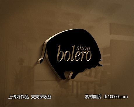 LOGO贴图样机PSD展示效果图-源文件-素材国度dc10000.com