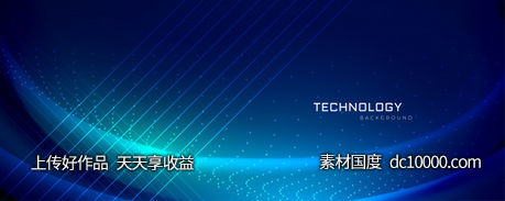 酷炫科技背景图片 Technology banner design with light effects Vector【eps，jpg】-源文件-素材国度dc10000.com