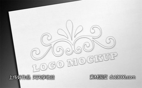 LOGO贴图样机PSD展示效果图-源文件-素材国度dc10000.com