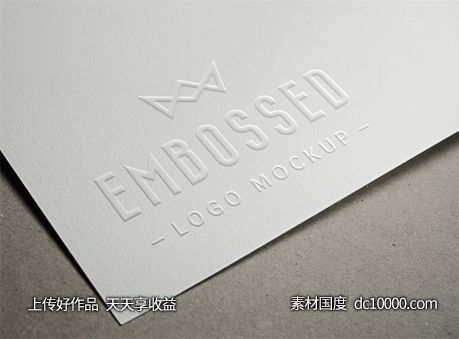 LOGO贴图样机PSD展示效果图-源文件-素材国度dc10000.com