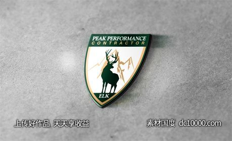 LOGO贴图样机PSD展示效果图-源文件-素材国度dc10000.com