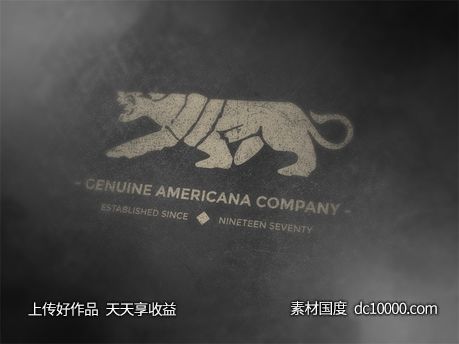 LOGO贴图样机PSD展示效果图-源文件-素材国度dc10000.com