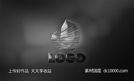 LOGO贴图样机PSD展示效果图-源文件-素材国度dc10000.com