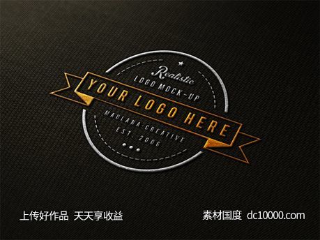 LOGO贴图样机PSD展示效果图-源文件-素材国度dc10000.com