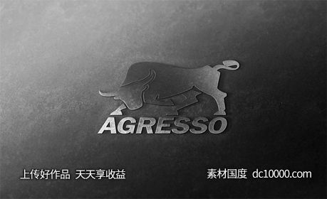 LOGO贴图样机PSD展示效果图-源文件-素材国度dc10000.com