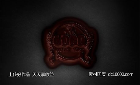 LOGO贴图样机PSD展示效果图-源文件-素材国度dc10000.com