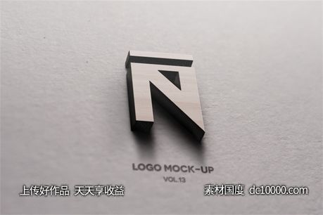 LOGO贴图样机PSD展示效果图-源文件-素材国度dc10000.com