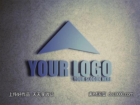 LOGO贴图样机PSD展示效果图-源文件-素材国度dc10000.com