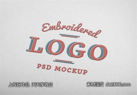 LOGO贴图样机PSD展示效果图-源文件-素材国度dc10000.com