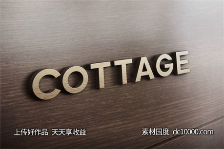 LOGO贴图样机PSD展示效果图-源文件-素材国度dc10000.com