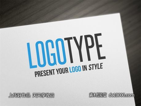 LOGO贴图样机PSD展示效果图-源文件-素材国度dc10000.com