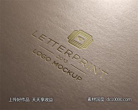 LOGO贴图样机PSD展示效果图-源文件-素材国度dc10000.com