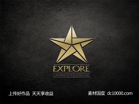 LOGO贴图样机PSD展示效果图 - 源文件