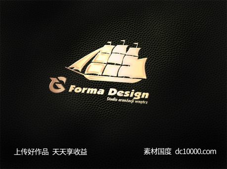 LOGO贴图样机PSD展示效果图-源文件-素材国度dc10000.com