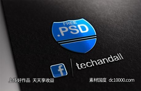 LOGO贴图样机PSD展示效果图-源文件-素材国度dc10000.com