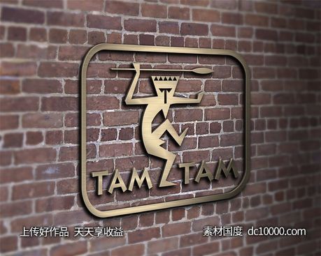 LOGO贴图样机PSD展示效果图 - 源文件